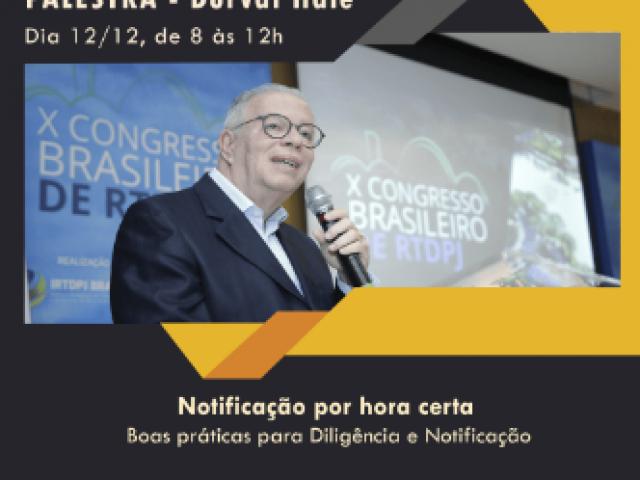 Anoreg/AL e IRTDPJBrasil realizam palestra com  Durval Hale sobre notificação por hora certa