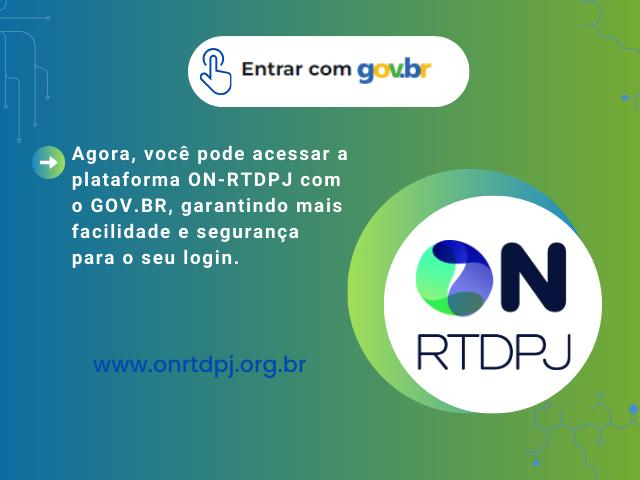 ON-RTDPJ firma parceria com Governo Federal para o uso do GOV.BR 