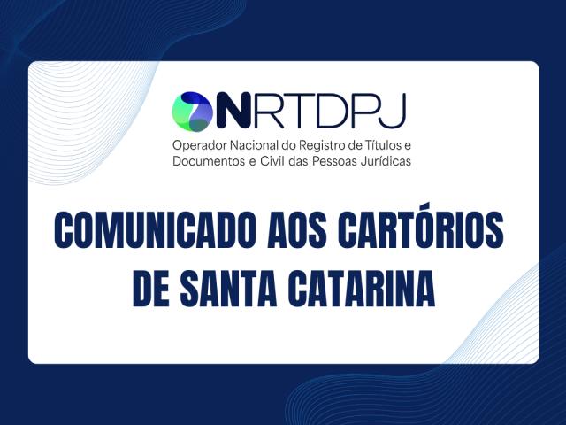 Integração com o Operador Nacional de Registro de Imóveis permitirá o recebimento de notificações por meio da Central ONRTDPJ