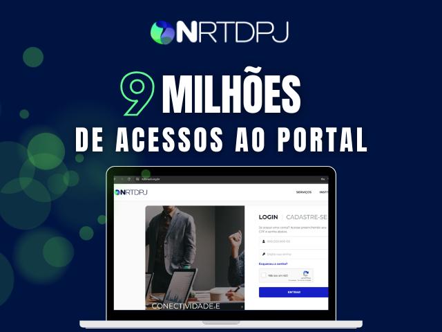 Plataforma eletrônica de Registro de Títulos e Documentos e de Pessoas Jurídicas registra mais de 9 milhões de acessos