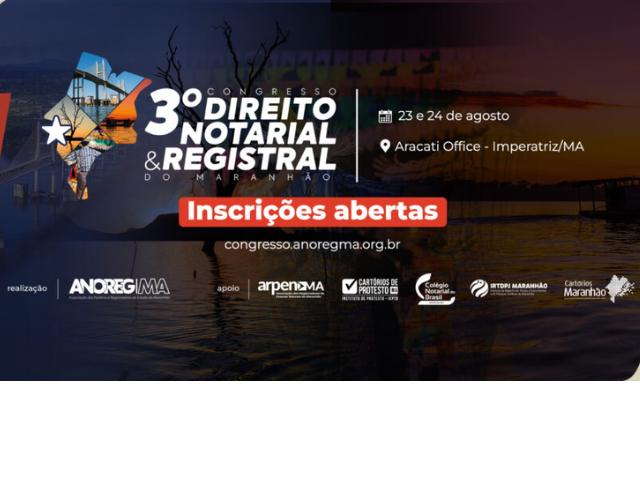 Rainey Marinho destaca futuro do RTDPJ no 3º Congresso de Direito Notarial e Registral, no Maranhão