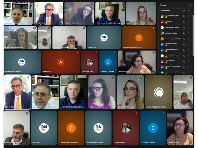 Diretorias do IRTDPJBrasil e do ONRTDPJ realizam primeira reunião conjunta de 2026