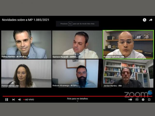 Lideranças da classe registral discutem as novidades da MP 1.085/2021