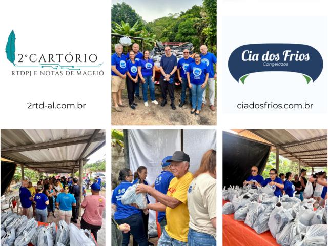 Cartórios que transformam o Brasil: Uma tonelada de peixe é doada pelo 2º Ofício de RTDPJ de Maceió à comunidade carente