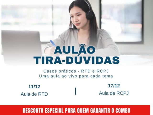Coordenadora acadêmica do IRTDPJBrasil comandará aulões sobre RTD e RCPJ