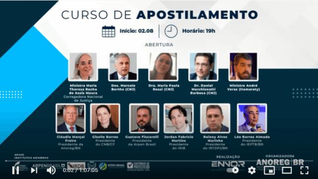 Aulas gratuitas de Capacitação do Apostilamento estarão disponíveis a partir de hoje, dia 3 