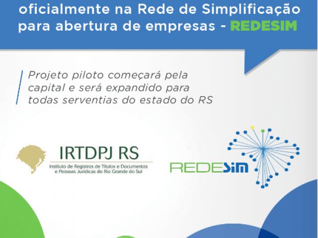 IRTDPJ/RS e JUCIS firmam convênio para abertura de CNPJs diretamente nos cartórios