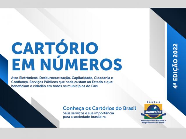 Anoreg/BR lança a quarta edição do relatório “Cartório em Números”