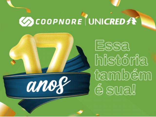 Coopnore Unicred completa 17 anos de existência 