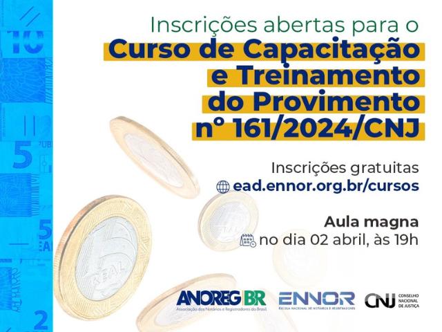 Estão abertas inscrições para curso sobre comunicações dos cartórios extrajudiciais ao Coaf